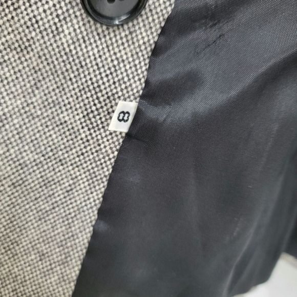 Vintage Sakowitz Grey Tweed Wool Skirt Suit 8 - Picture 3 of 8